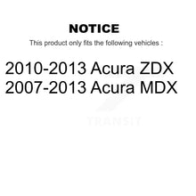 Charger l&#39;image dans la galerie, Rear Disc Brake Caliper Rotors And Ceramic Pads Kit For Acura MDX ZDX