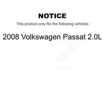 Load image into Gallery viewer, Rear Disc Brake Caliper Rotors And Ceramic Pads Kit For 2008 Volkswagen Passat 2.0L KC8-100179T