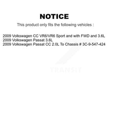 Load image into Gallery viewer, Rear Disc Brake Caliper Rotors And Ceramic Pads Kit For 2009 Volkswagen Passat CC KC8-100180T