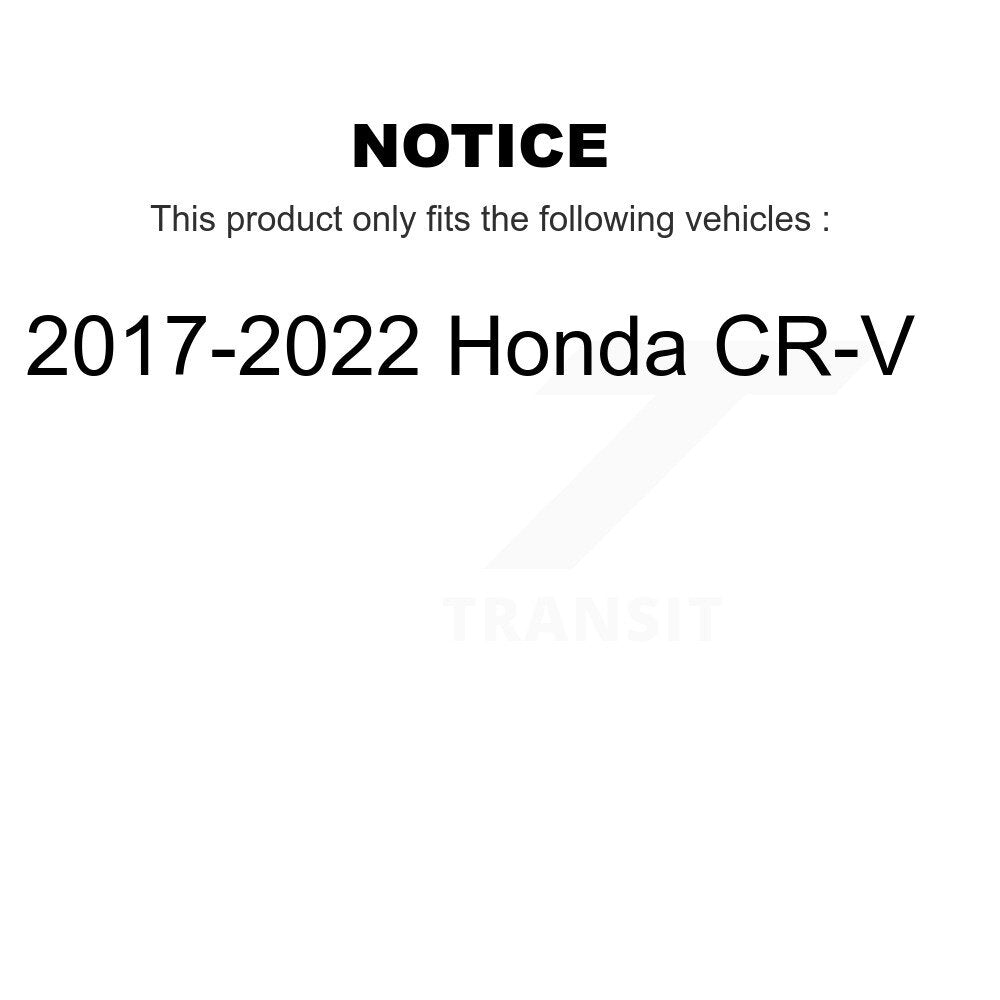 Rear Disc Brake Caliper Rotors And Ceramic Pads Kit For 2017-2022 Honda CR-V KC8-100214T