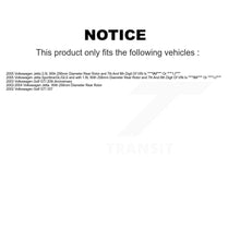 Load image into Gallery viewer, Rear Disc Brake Rotors And Ceramic Pads Kit With Calipers For Volkswagen Jetta