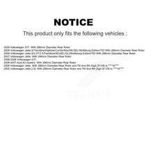 Charger l'image dans la galerie, Rear Disc Brake Rotor &amp; Ceramic Pad Kit With Calipers For Volkswagen Jetta GTI Audi A3
