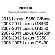 Load image into Gallery viewer, Rear Disc Brake Caliper Rotor &amp; Ceramic Pad Kit For Lexus IS350 GS350 GS450h GS430 GS460 KC8-100258T
