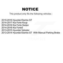Load image into Gallery viewer, Rear Brake Caliper Rotors Ceramic Pad Kit For Hyundai Elantra GT Kia Forte Veloster Koup KC8-100262T