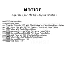 Load image into Gallery viewer, Rear Brake Caliper Rotor &amp; Ceramic Pad Kit For Chevrolet GMC Silverado 1500 Sierra Astro KC8-100264T