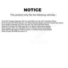 Load image into Gallery viewer, Rear Disc Brake Caliper Rotor &amp; Ceramic Pad Kit For Chrysler 300 Dodge Challenger Magnum KC8-100271T