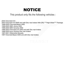Load image into Gallery viewer, Rear Brake Caliper Rotor Ceramic Pad Kit For Chevrolet GMC Blazer S10 Jimmy Sonoma Isuzu KC8-100273T