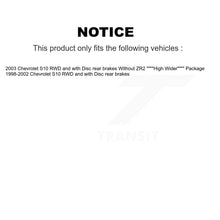 Load image into Gallery viewer, Rear Brake Caliper Rotor And Ceramic Pad Kit For Chevrolet S10 RWD with Disc rear brakes KC8-100274T