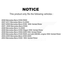 Load image into Gallery viewer, Rear Brake Caliper Rotors Ceramic Pad Kit For Mercedes-Benz E350 E500 E320 CLS550 CLS500 KC8-100311T