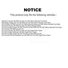 Load image into Gallery viewer, Front Disc Brake Caliper Rotor Ceramic Pad Kit For Chrysler 300 Dodge Charger Challenger KC8-100367T