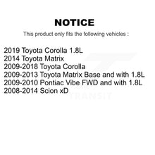 Load image into Gallery viewer, Front Brake Rotor And Ceramic Pad Kit With Calipers For Toyota Corolla Scion xD Matrix