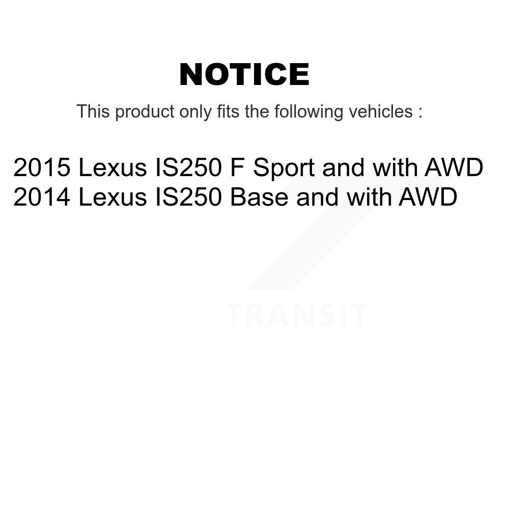 Front Disc Brake Caliper Rotors And Ceramic Pads Kit For Lexus IS250 KC8-100390T