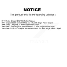 Load image into Gallery viewer, Front Disc Brake Caliper Rotor And Ceramic Pad Kit For Chrysler 300 Dodge Charger Magnum KC8-100402T
