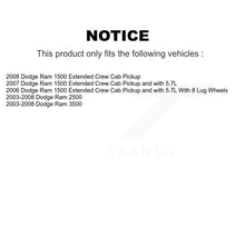 Load image into Gallery viewer, Front Disc Brake Caliper Rotors And Ceramic Pads Kit For Dodge Ram 1500 3500 2500 KC8-100418T