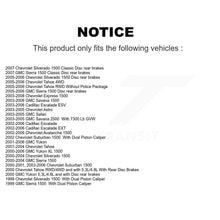 Charger l'image dans la galerie, Front Brake Rotor Ceramic Pad Kit With Calipers For Chevrolet Silverado 1500 GMC Tahoe
