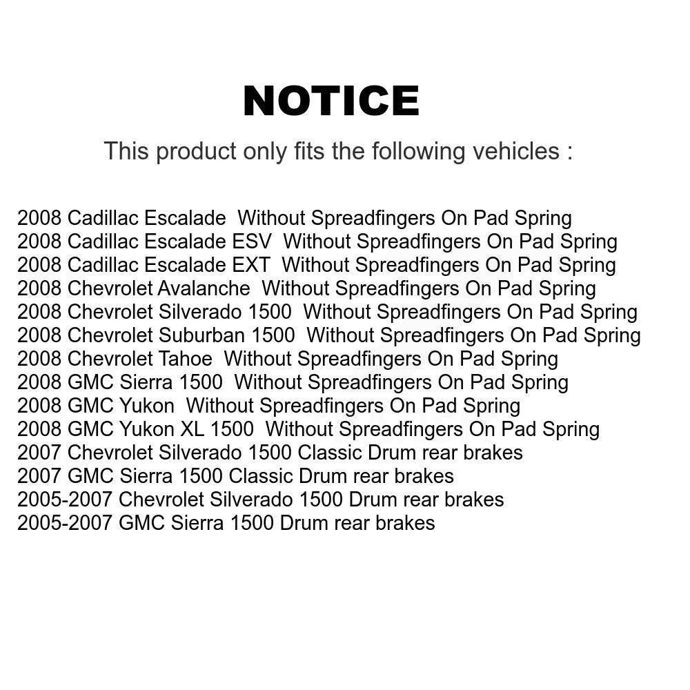Front Brake Caliper Rotors Ceramic Pad Kit For Chevrolet GMC Silverado 1500 Sierra Tahoe KC8-100466T