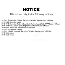 Charger l'image dans la galerie, Front Disc Brake Rotor Ceramic Pad Kit With Calipers For Chevrolet Equinox GMC Terrain