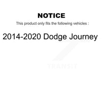 Load image into Gallery viewer, Front Disc Brake Rotors And Ceramic Pads Kit With Calipers For 2014-2020 Dodge Journey