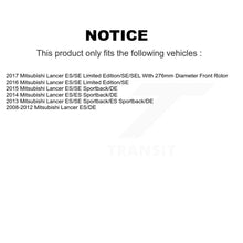 Load image into Gallery viewer, Front Disc Brake Caliper Rotors And Ceramic Pads Kit For Mitsubishi Lancer KC8-100496T