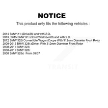 Charger l'image dans la galerie, Front Disc Brake Rotor Ceramic Pad Kit With Calipers For BMW 328i xDrive X1 328xi 323i
