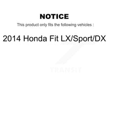 Load image into Gallery viewer, Front Disc Brake Caliper Rotors And Ceramic Pads Kit For 2014 Honda Fit LX Sport DX KC8-100541T