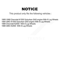 Charger l'image dans la galerie, Front Brake Rotor Ceramic Pad Kit With Calipers For Chevrolet K1500 Suburban K2500 GMC