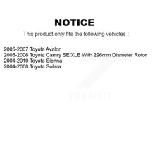 Load image into Gallery viewer, Front Disc Brake Caliper Rotor And Ceramic Pad Kit For Toyota Sienna Camry Solara Avalon KC8-100576T