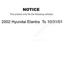 Charger l'image dans la galerie, Front Brake Rotor &amp; Ceramic Pad Kit With Calipers For 2002 Hyundai Elantra To 10 31 01
