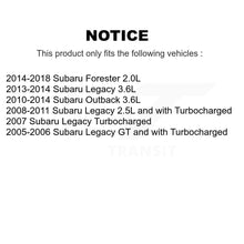 Load image into Gallery viewer, Front Disc Brake Caliper Rotors And Ceramic Pads Kit For Subaru Forester Outback Legacy KC8-100591T