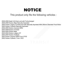 Charger l'image dans la galerie, Front Brake Caliper Rotor And Ceramic Pad Kit For Subaru Forester Impreza Outback Legacy KC8-100592T