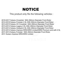 Load image into Gallery viewer, Front Disc Brake Caliper Rotors Ceramic Pad Kit For Subaru Forester Impreza XV Crosstrek KC8-100596T