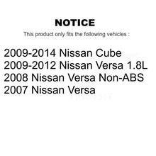 Load image into Gallery viewer, Front Disc Brake Caliper Rotors And Ceramic Pads Kit For Nissan Versa Cube KC8-100609T
