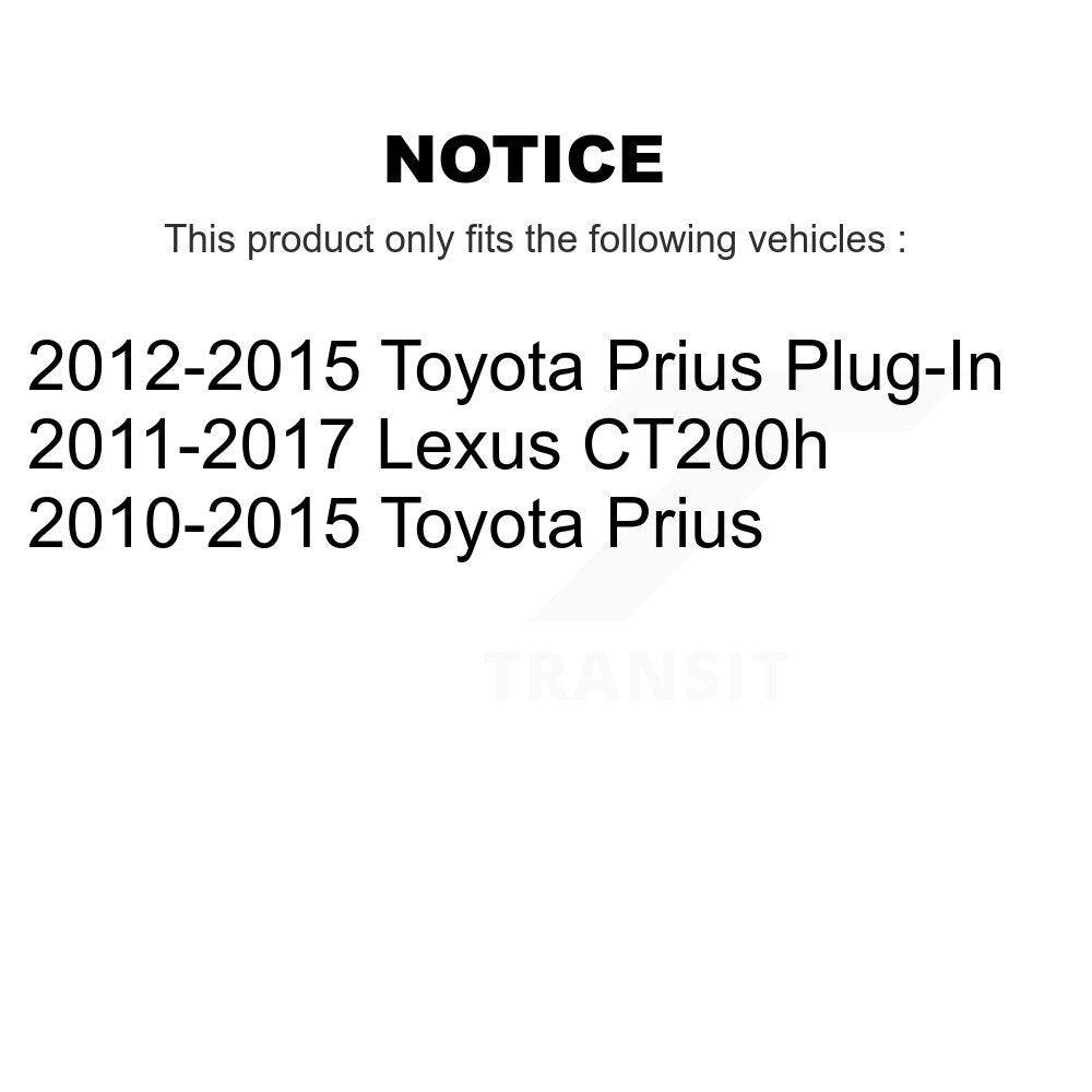 Front Disc Brake Caliper Rotor And Ceramic Pad Kit For Toyota Prius Lexus CT200h Plug-In KC8-100612T