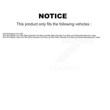 Charger l'image dans la galerie, Front Disc Brake Rotors And Ceramic Pad Kit With Calipers For 2016-2018 Mazda CX-3 FWD
