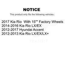 Charger l&#39;image dans la galerie, Front Disc Brake Caliper Rotors And Ceramic Pads Kit For Hyundai Accent Kia Rio