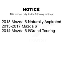 Load image into Gallery viewer, Front Disc Brake Caliper Rotors And Ceramic Pads Kit For Mazda 6 KC8-100711T