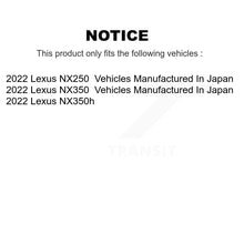 Load image into Gallery viewer, Front Disc Brake Caliper Rotors And Ceramic Pads Kit For 2022 Lexus NX350h NX350 NX250 KC8-100719T