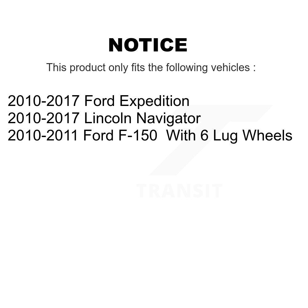 Front Disc Brake Rotor Ceramic Pad Kit With Calipers For Ford F-150 Expedition Lincoln