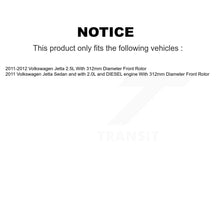 Charger l'image dans la galerie, Front Rear Brake Caliper Rotors Drum Ceramic Pads Kit (8Pc) For Volkswagen Jetta
