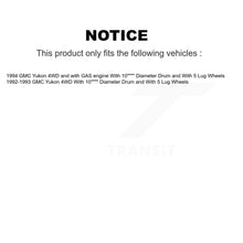 Load image into Gallery viewer, Front Rear Disc Brake Caliper Rotors Drums Ceramic Pads Kit (8Pc) For GMC Yukon
