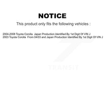 Load image into Gallery viewer, Front Rear Disc Brake Caliper Rotors Drums Ceramic Pads Kit (8Pc) For Toyota Corolla KC8-100871T