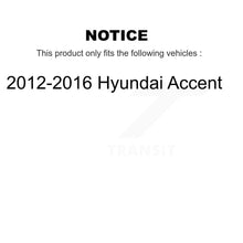 Charger l&#39;image dans la galerie, Front Rear Brake Caliper Rotor &amp; Ceramic Pad Kit (10Pc) For 12-16 Hyundai Accent