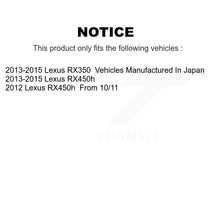 Load image into Gallery viewer, Front Rear Disc Brake Caliper Rotors And Ceramic Pads Kit (10Pc) For Lexus RX350 RX450h KC8-100987T