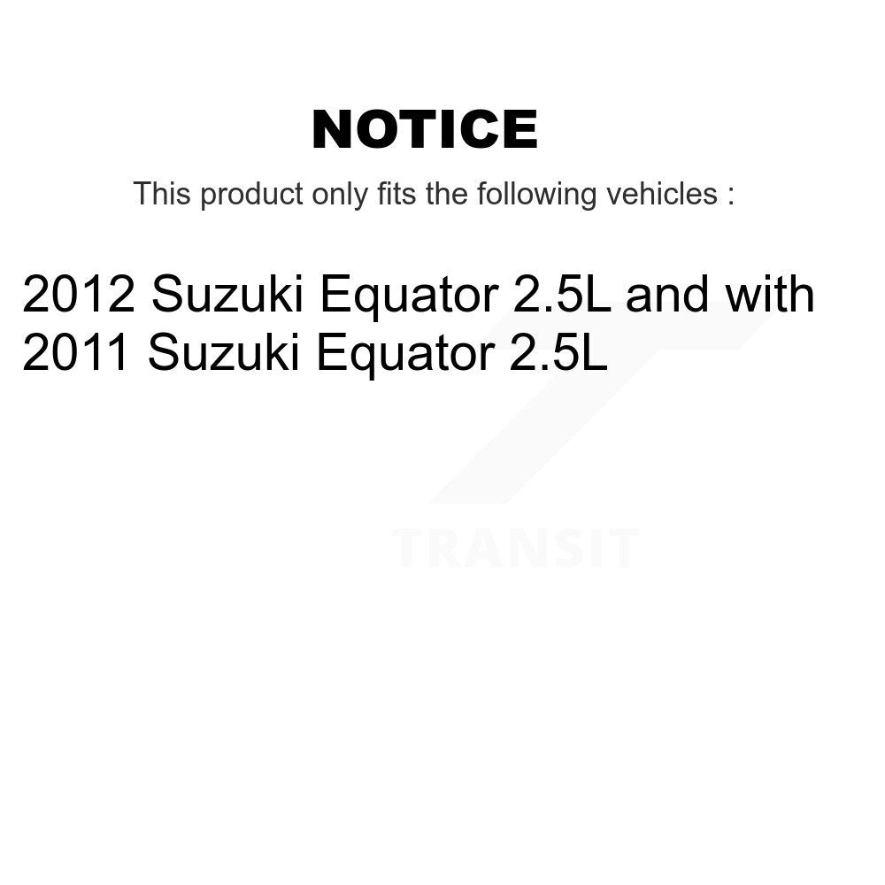Front Rear Disc Brake Caliper Rotors And Ceramic Pads Kit (10Pc) For Suzuki Equator KC8-101055T