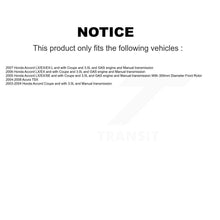 Load image into Gallery viewer, Front Rear Disc Brake Caliper Rotors &amp; Ceramic Pad Kit (10Pc) For Honda Accord Acura TSX KC8-101063T