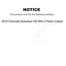 Load image into Gallery viewer, Front Rear Brake Caliper Rotor And Ceramic Pad Kit (10Pc) For 2016 Chevrolet Suburban HD KC8-101116T