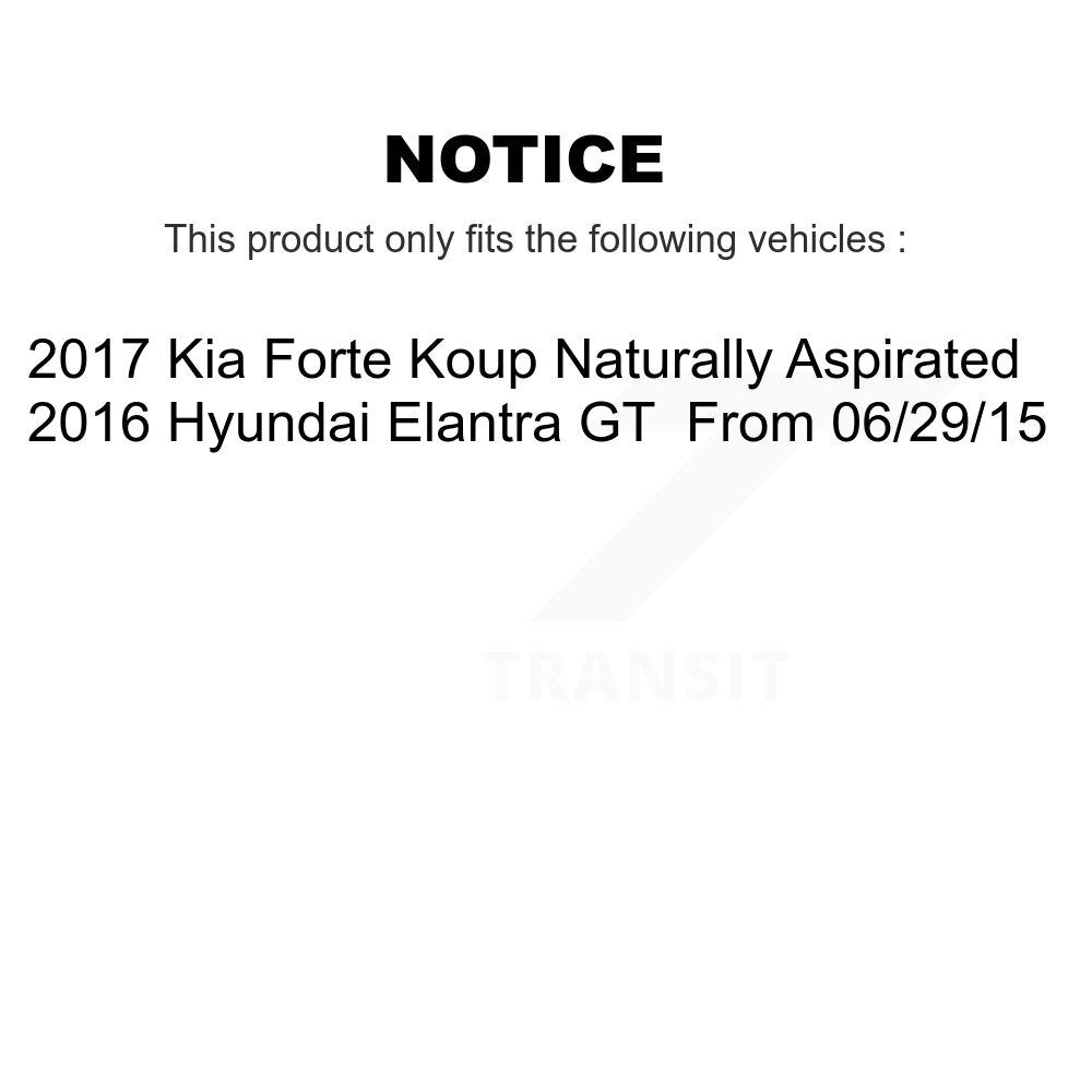 Front Rear Brake Caliper Rotor & Ceramic Pad Kit (10Pc) For Hyundai Elantra GT Kia Forte KC8-101186T