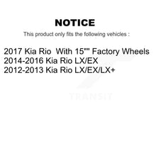 Charger l&#39;image dans la galerie, Front Rear Disc Brake Caliper Rotors And Ceramic Pads Kit (10Pc) For Kia Rio