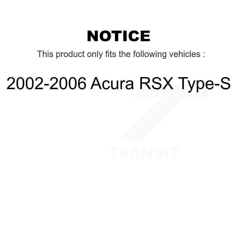 Front Rear Brake Caliper Rotor And Ceramic Pad Kit (10Pc) For 2002-2006 Acura RSX Type-S KC8-101306T