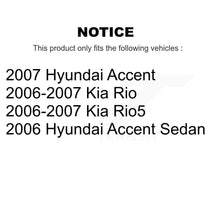 Load image into Gallery viewer, Front Rear Brake Caliper Rotor Ceramic Pad Kit (10Pc) For Hyundai Accent Kia Rio